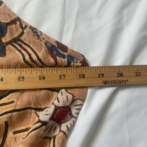 Christian Siriano Tan Floral Halter Tank Top - Picture 6 of 7